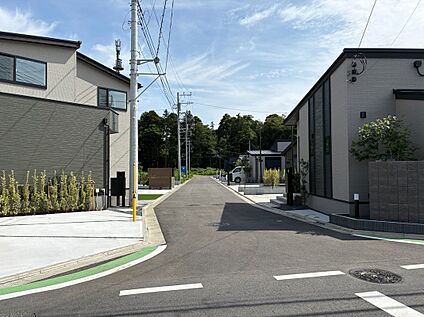 分譲地内の街並み