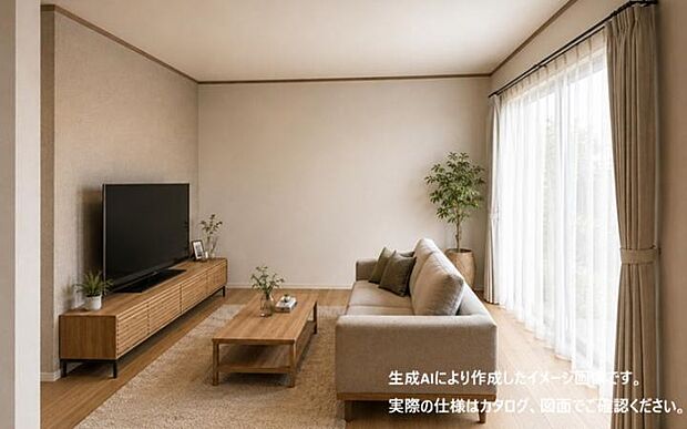 【【6号地】】洗練されたナチュラルモダンデザイン。穏やかな陽光と上質な寛ぎが日常を豊かに彩ります。