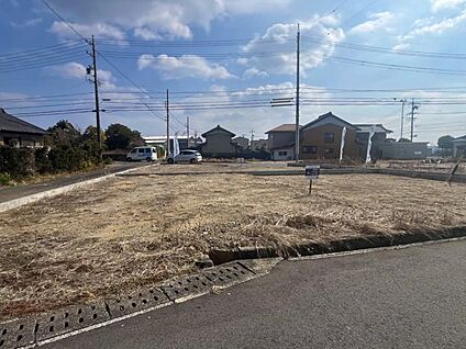 分譲地全景（2026年2月撮影）