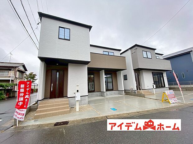 【外観写真】堂々完成、内覧可能です!休日、平日問わずお気軽にお問合せください。年末年始以外毎日営業中♪