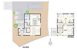 2LDK＋WIC（2階の大部屋は将来分割可能）