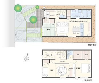 将来2部屋に間取り変更可能な広々とした洋室がある住まい 