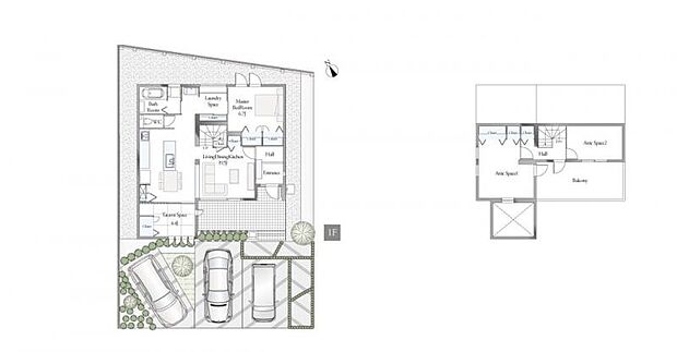 間取図/記載の自動車は価格に含まれません。