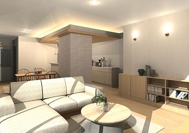 完成予想図/図面をもとに描き起こしたもので実際とは多少異なります。家具・家電・小物は配置例を示したもので販売価格には含まれません。