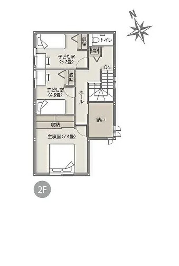 【3LDK】※間取りにある家具、調度品、植栽、自動車は価格に含まれません