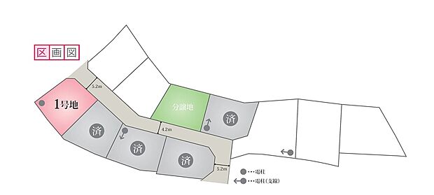 【区画図】土地面積58坪×延床面積35坪の広々設計！