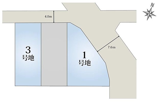 ゆとりある40坪以上の敷地で、理想の住まいづくりを実現!