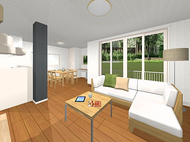 【推奨プラン(内観イメージパース図)】建物プラン例 LDK
建物価格 4059万円
建物面積 93.69m2
※掲載プランは一例です。プランはお客様が自由に決定できます。
※家具・調度品・車は販売価格に含まれません