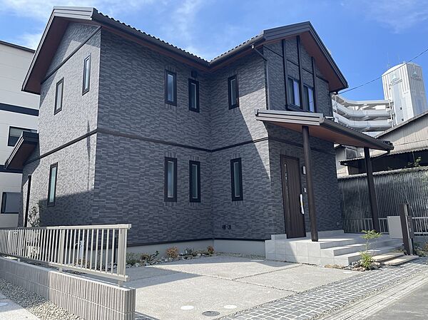 SHP地吹3号地です。外構工事完工後の現地写真（2026．08.21撮影）です。