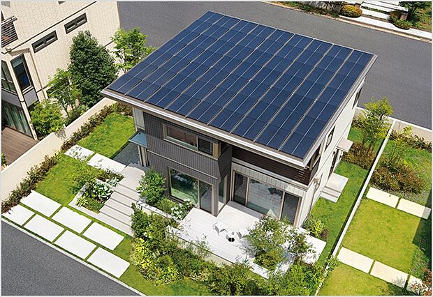 【太陽光発電システム】(1)自宅で電気を作って暮らすエコな暮らしをサポート
(2)もしもの災害時でも電気を使える安心が。
(3)ソーラー発電で月々の光熱費が抑えられます。
(4)テレワークで自宅の電力消費が増えても安心。 ※メーカーのモデルチェンジにより、形状が変更となる場合があります。