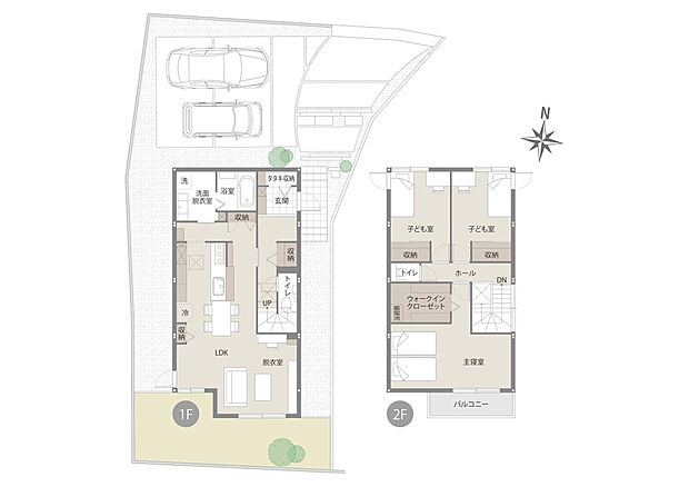 【3LDK+ウォークインクローゼット】広々としたLDKに加え、WICや南面バルコニーなど開放感あふれる住まい♪
家族でくつろいだり休日の時間を楽しめそうですね!