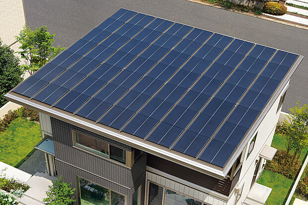 【太陽光発電システム】(1)自宅で電気を作って暮らすエコな暮らしをサポート
(2)もしもの災害時でも電気を使える安心が。
(3)ソーラー発電で月々の光熱費が抑えられます。
(4)テレワークで自宅の電力消費が増えても安心。 ※メーカーのモデルチェンジにより、形状が変更となる場合があります。
