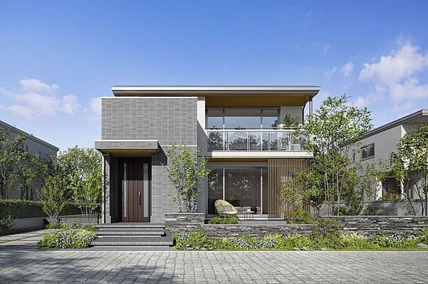 【【商品ラインナップ：鉄骨系】スマートパワーステーションFX】フラットルーフで太陽光を受けとめるスタイリッシュな佇まい　※セキスイハイムの代表外観です。お客様のご希望に合わせて商品タイプをお選びいただけます
