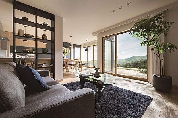 【【参考インテリア】】大きな窓を開ければ、外とリビングが一体となり広い空間となります※お客様のご希望に合わせてインテリアコーディネーターがご提案します