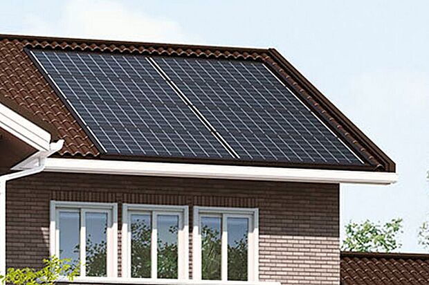 【太陽光発電システム】もしもの災害時でも日中電気を使える安心。※メーカーのモデルチェンジにより、形状が変更となる場合があります。
※事前に計画したコンセントでのみ電力使用が可能です。同時に使用できる電力には限りがあります。