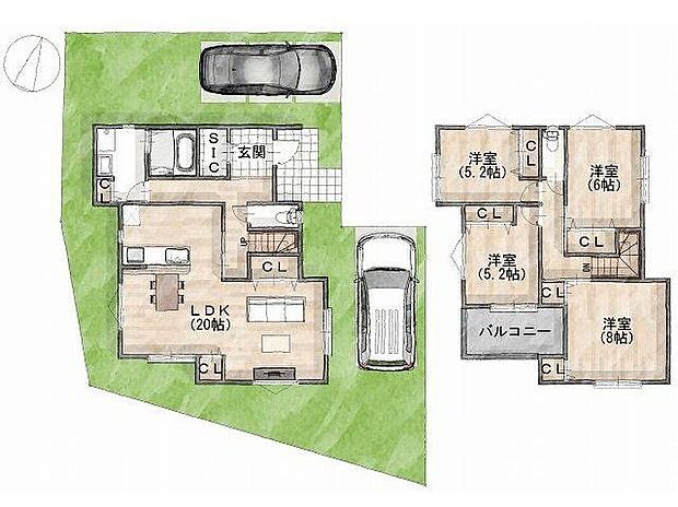 建物プラン間取:4LDK 建物プラン面積:113.44m2 建物プラン価格:1480万円 -