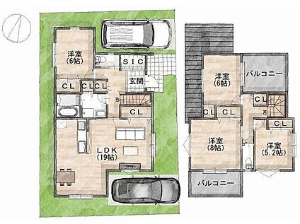 建物プラン例（間取り図）