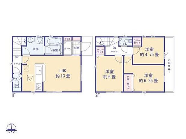 3680万円、3LDK、土地面積95.56m2、建物面積72.9m2
