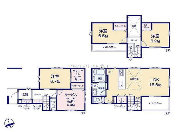 【3SLDK】上記建物面積には車庫部分11.17m2を含みます