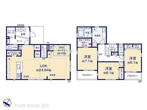 6980万円、3LDK、土地面積226.18m2、建物面積124.21m2