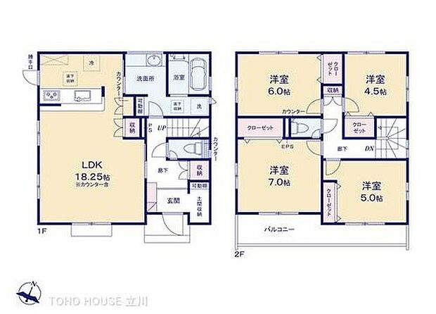 【1号棟】価格4690万円、4LDK、土地面積165.3m2、建物面積103.51m2