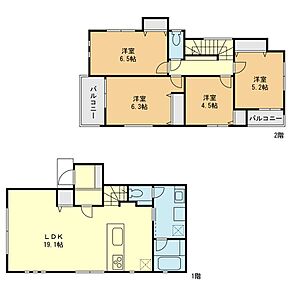 A号棟間取図 