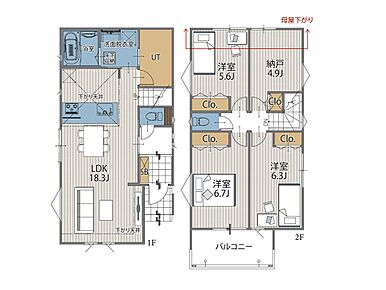 4号棟間取図 