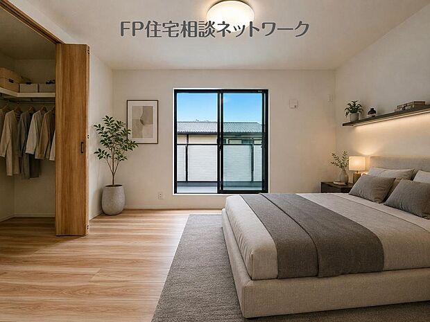【リビング以外の居室】「どういう家具を置こうかな」とわくわくする。自分好みのお部屋にしてオンリーワンのお部屋でゆったりと寛ごう♪（本画像はCGで作成しており、実際に現地に家具はおかれておりません。また価格に家具は含ません）