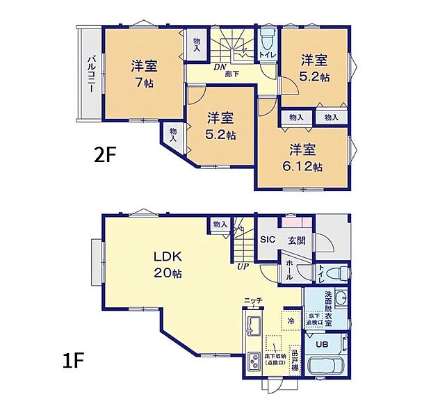 【4LDK】間取図