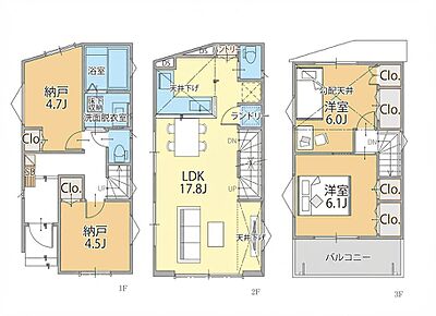 間取図3号棟 