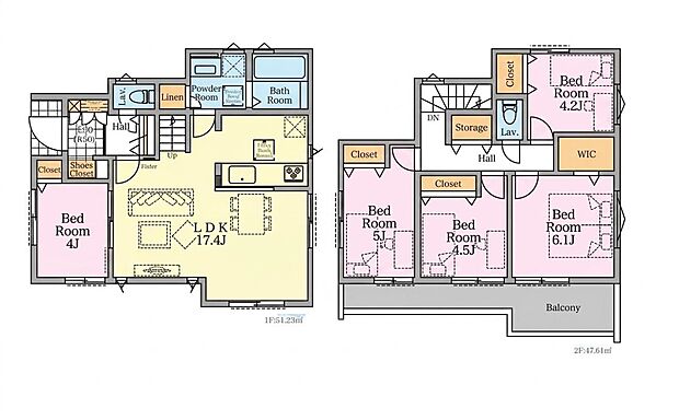 【5LDK】１号棟間取図