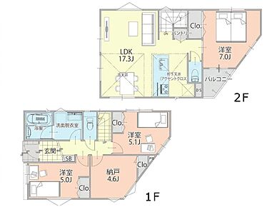３号棟間取図 
