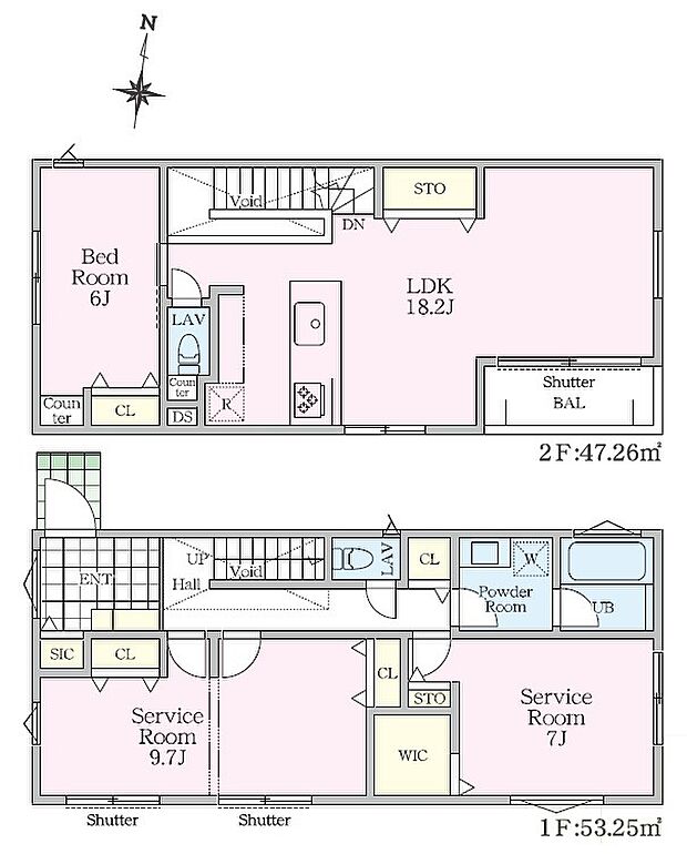 【1LDK+S】５号棟