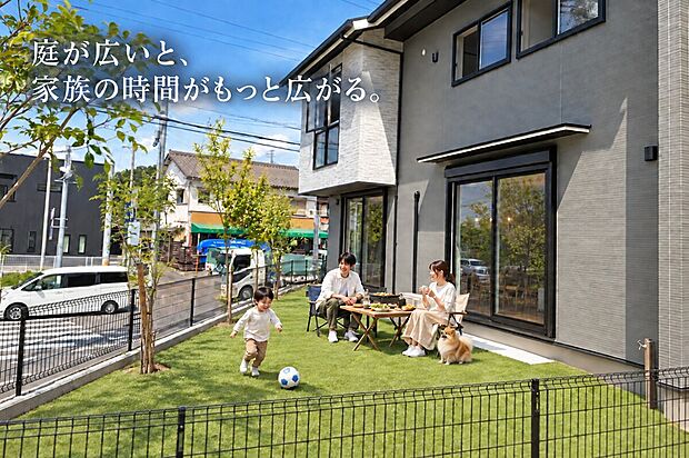 【W-24 庭 人工芝施工イメージ】人工芝の施工もご相談ください。
