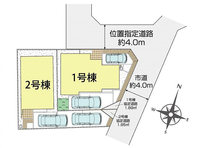 東大和市新堀1丁目2棟 区画図