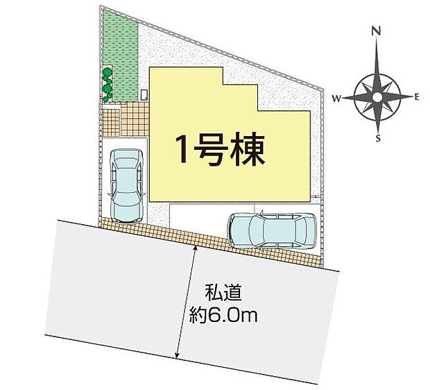 武蔵村山市学園1丁目1棟 区画図