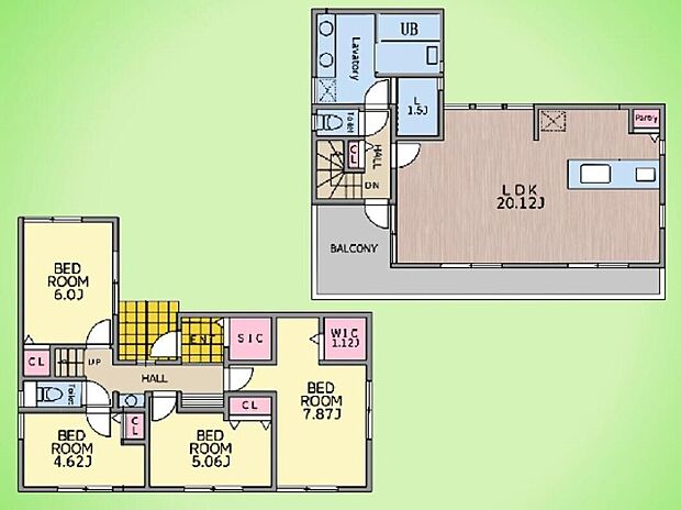 4580万円、4LDK、土地面積148.65m2、建物面積106.51m2 ■LDK20帖
■パントリー
■シューズインクローゼット
■ウォークインクローゼット