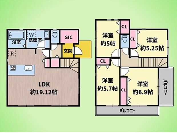 【4LDK】■ウォークインクローゼット
■シューズインクローゼット
■車2台