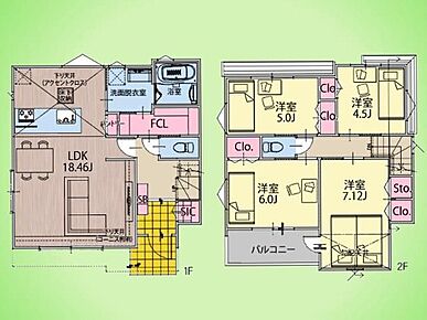 ■ファミリークローク
■シューズインクローゼット
■車3台可能 