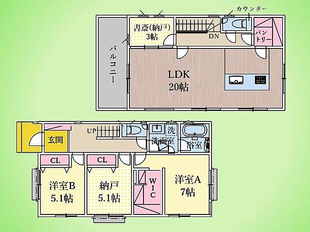 (11号棟)、価格5480万円、2LDK+2S、土地面積130.2m2、建物面積103.92m2