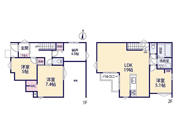 (1号棟)、価格4980万円、3LDK+S、土地面積79.03m2、建物面積103.09m2