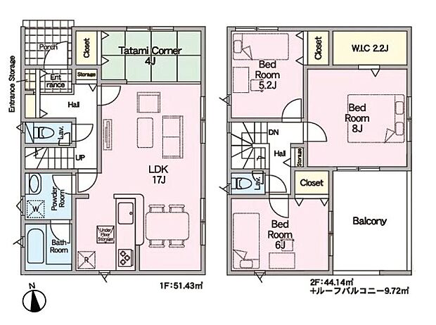 (7号棟)、価格3380万円、3LDK、土地面積152.18m2、建物面積95.57m2
