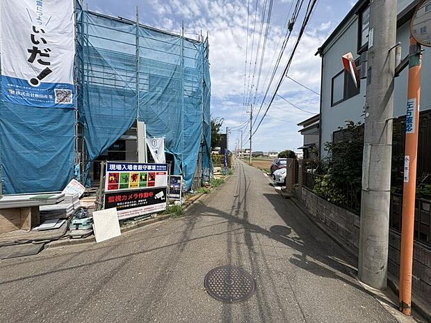 【現地写真】南東角地。現地(2026年7月30日)撮影