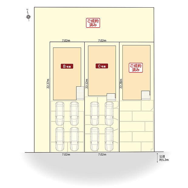 稲沢市稲葉の家3期 区画図