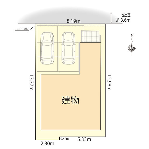 並列駐車2台可！