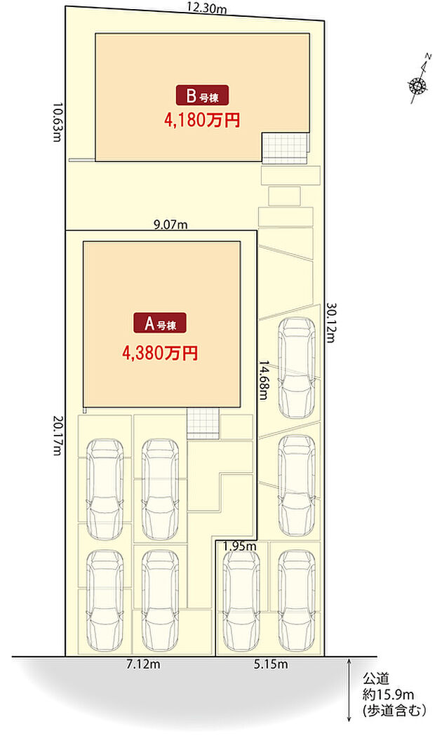 港区本宮新町 区画配置図