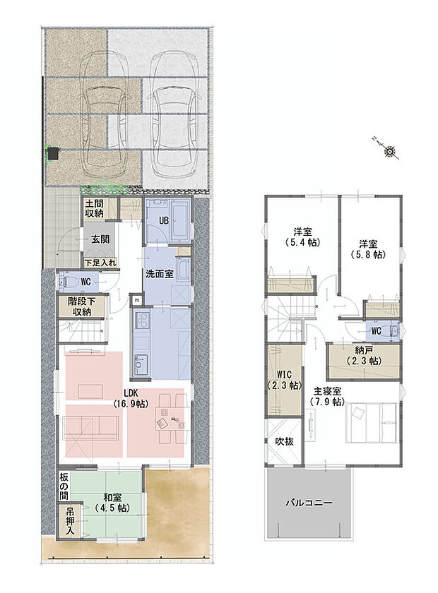 C号棟　間取り図