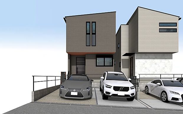 外観パース　A号棟