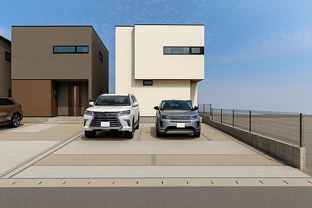 外観パース　A号棟