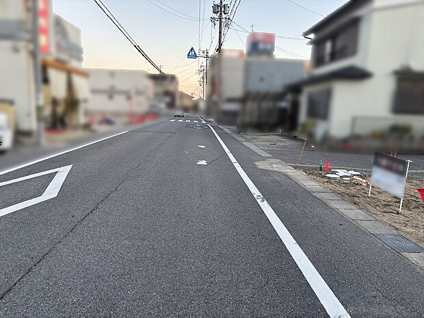 道路写真 北東側7.8m
■2025年12月撮影